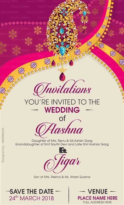 Free Online Wedding Card Design Maker .